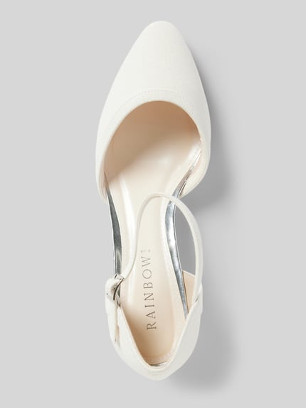 Rainbow Club Pumps mit Dornschließe Modell 'PAISLY' Weiss 3