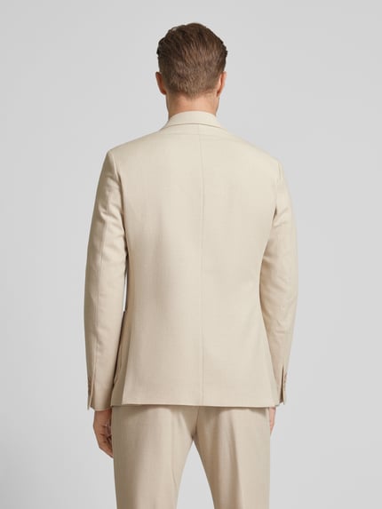 s.Oliver BLACK LABEL Regular Fit 2-Knopf-Sakko mit Leinen-Anteil Beige 5