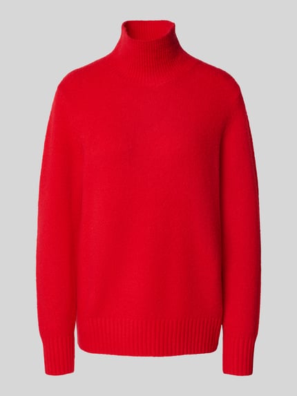 Jake*s Casual Strickpullover mit Stehkragen Kirsche 2
