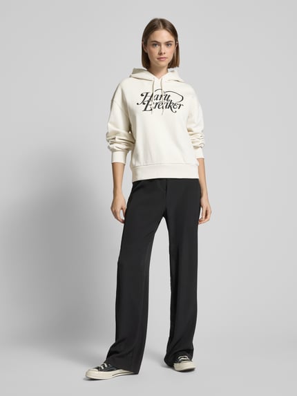 Carhartt Work In Progress Bluza z kapturem i nadrukiem z napisem model ‘Harttbreaker’ Écru 1