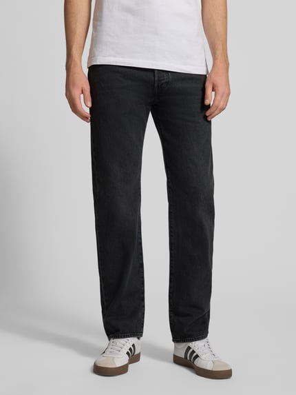 Levi's® Dżinsy z czystej bawełny o kroju wide leg Fit model '501®Original' Ciemnoniebieski 4