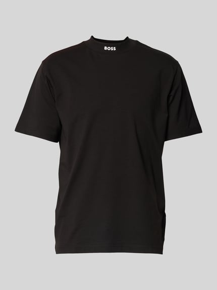 BOSS Green t-shirt o kroju regular fit z czystej bawełny Czarny 1
