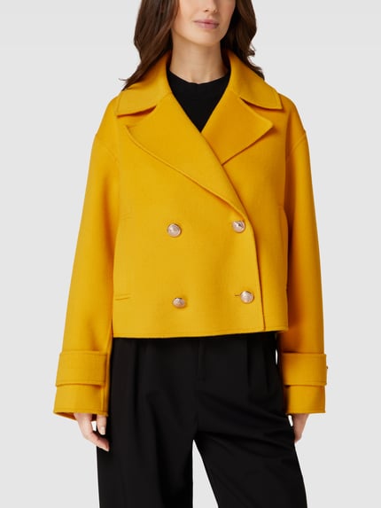 Tommy Hilfiger Jack met mouwtrensjes, model 'SHORT PEAC' Geel - 4