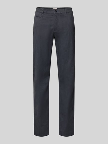 Brax Slim Fit Hose mit Bügelfalten Modell 'Fabio' Marine 1
