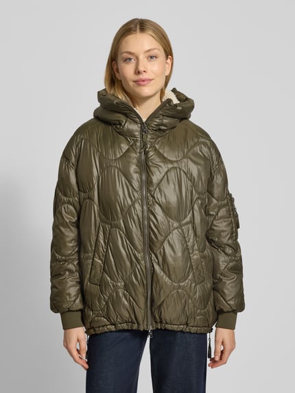 Beaumont Amsterdam Steppjacke mit Zweiwege-Reißverschluss und Tunnelzug Oliv 4