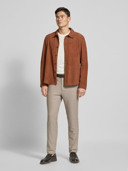 Matinique Skinny Fit Hose mit Eingrifftaschen Modell 'MAliam' Beige 1