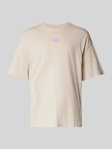 JACK & JONES T-shirt z nadrukiem z logo Złamany biały 2