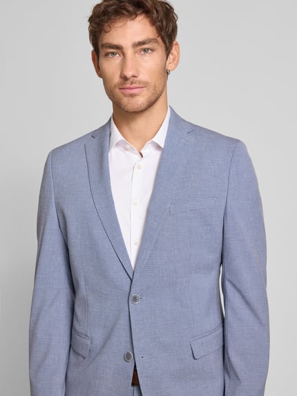 s.Oliver BLACK LABEL Slim Fit Sakko aus Viskose-Mix mit Leinen-Anteil Hellblau 3