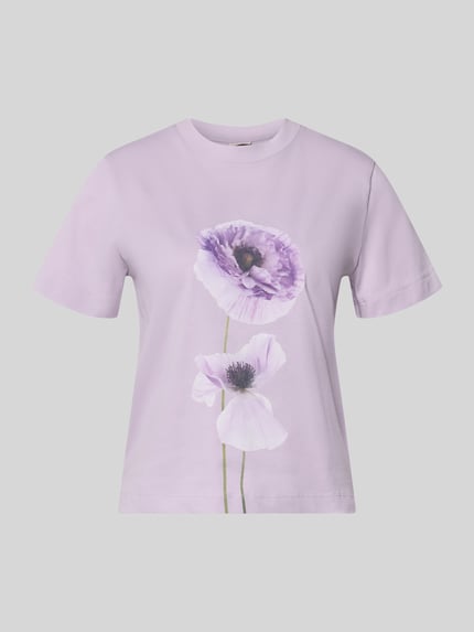 T-Shirt mit Motiv-Print Modell 'FIORE' Shop The Look MANNEQUINE