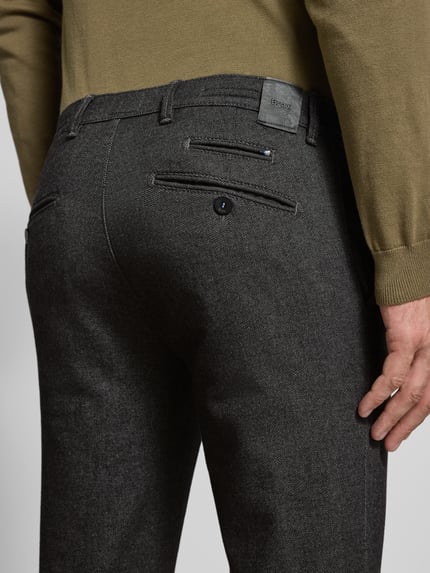 Brax Slim Fit Hose mit Gesäßtaschen Modell 'Fabio' Mittelgrau 3