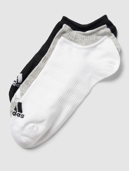 adidas Sportswear Sneakersocken mit Label-Details im 3er-Pack Mittelgrau Melange 1