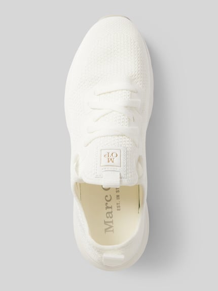 Marc O'Polo Sneaker in unifarbenem Design Modell 'Leila' Weiss 3