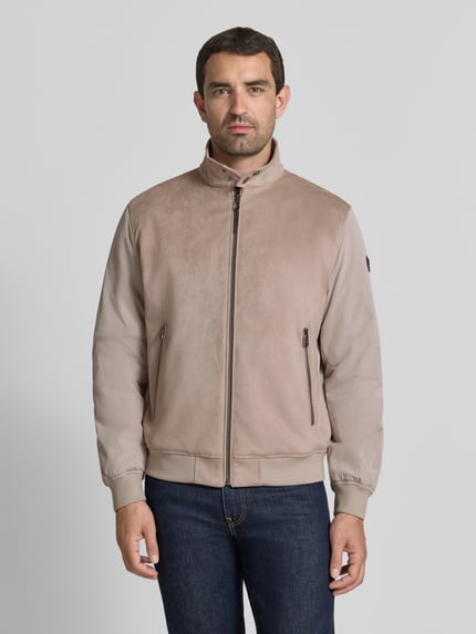 JOOP! COLLECTION kurtka ze stójką i kieszeniami zapinanymi na zamek błyskawiczny model 'Clunie' Beżowy 4