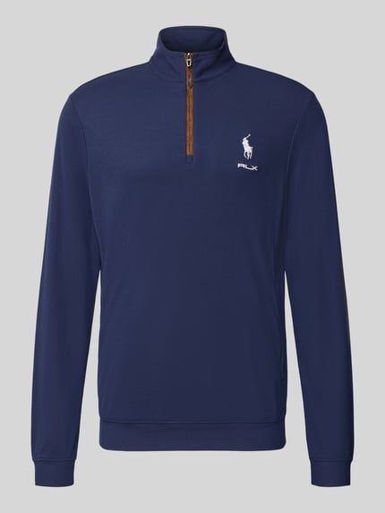 Polo Ralph Lauren Regular Fit Troyer mit kurzem Reißverschluss Marine 2