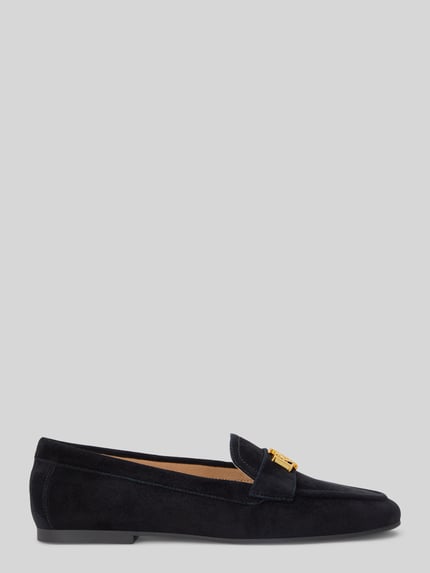 Lauren Ralph Lauren Loafer aus echtem Veloursleder Black 2