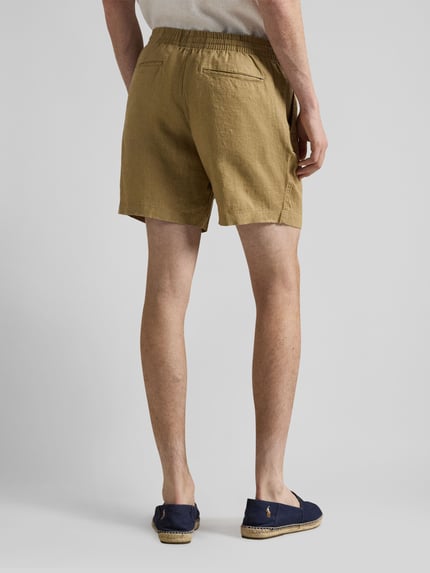 Polo Ralph Lauren Linnen shorts met tunnelkoord als vetersluiting en logostitching Zand - 5