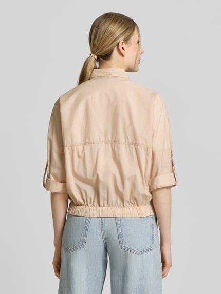Emily Van den Bergh Blouson aus Baumwolle mit Knopfleiste Sand 5