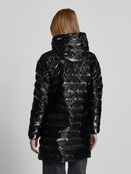 Rains Slim Fit Steppmantel mit Kapuze Modell 'LOHJA' Black 5