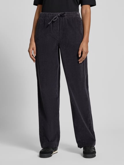ARMEDANGELS Wide leg corduroy broek van katoenmix, model 'JAIMILAA CORDUROY' Antraciet - 4