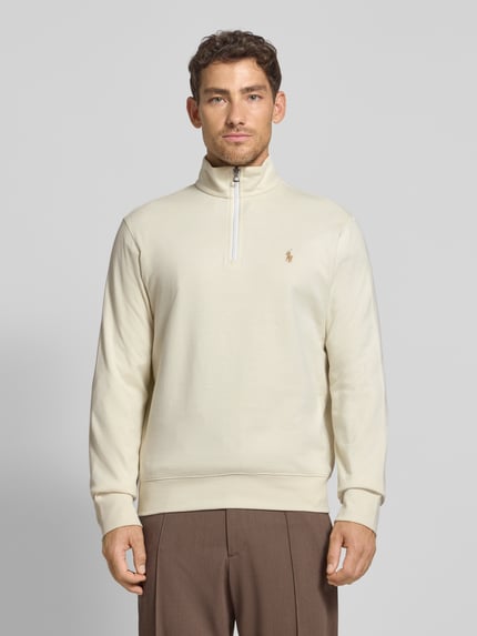 Polo Ralph Lauren Sweatshirt mit Label-Stitching Ecru 4