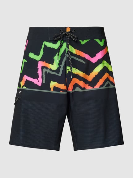 Billabong Zwembroek met all-over motief, model 'FIFTY' Zwart - 2