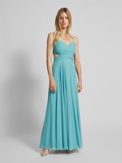 TROYDEN COLLECTION Avondjurk met cut-outs Lichtblauw - 4