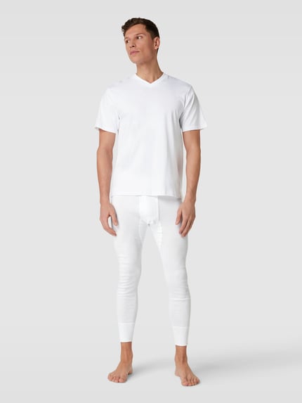 GÖTZBURG 1889 T-Shirt mit V-Ausschnitt im 2er-Pack Modell 'PURE COTTON' Weiss 1