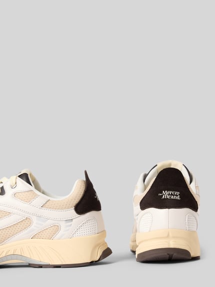 The Mercer Sneakers van leermix met afgeronde pasvorm Donkerbruin - 2