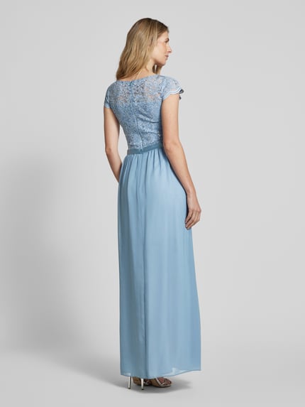 SWING Abendkleid mit Paillettenbesatz Hellblau 5
