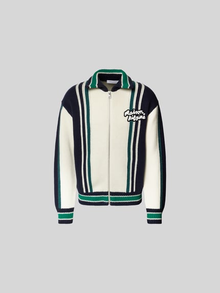 MAISON KITSUNÉ Jeansjacke mit Knopfleiste Multi Stylebop 2