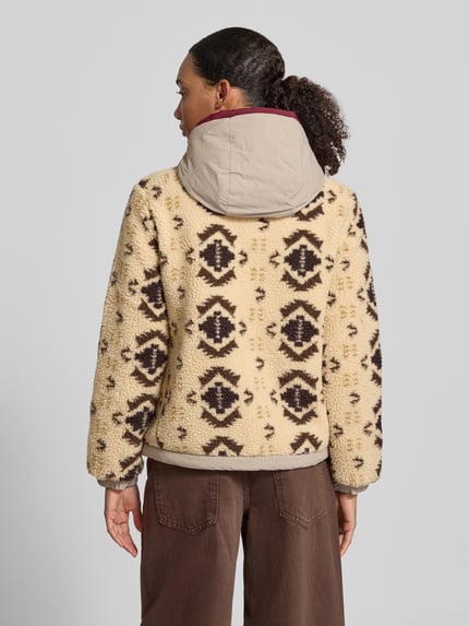 Superdry Regular Fit Fleecejacke mit Kapuze Beige 2