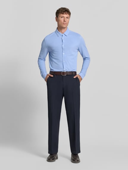CINQUE koszula o kroju slim fit biznes z mieszanka bawełny Jasnoniebieski 1