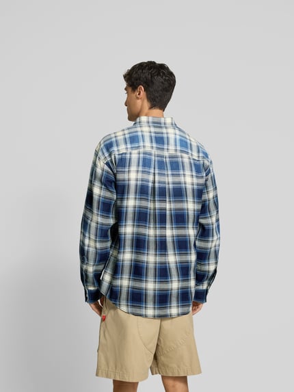 Dsquared2 Regular fit vrijetijdsoverhemd met borstzak Jeansblauw - 5