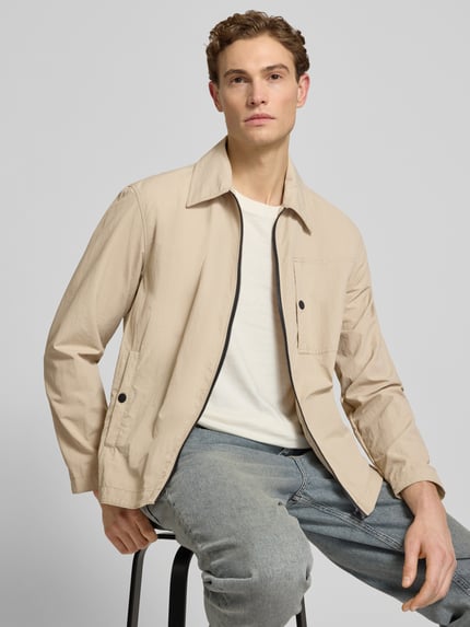 Marc O'Polo DENIM Regular Fit Blouson mit Umlegekragen Sand 3