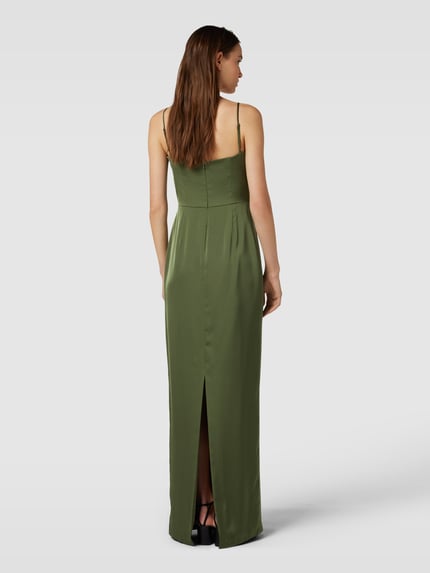 Vera Wang Bride Abendkleid mit Herz-Ausschnitt Modell 'VALE' Oliv 5