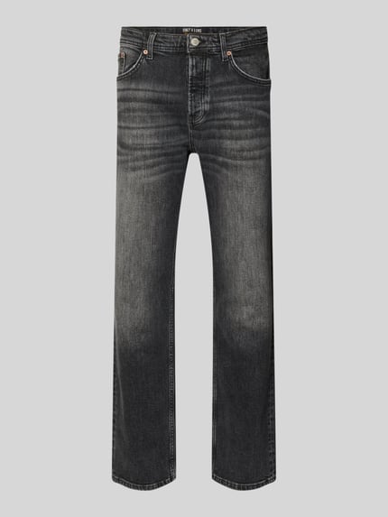 ONLY & SONS Straight Fit Jeans aus Baumwoll-Mix Modell 'EDGE PERFORMANCE WB 38' Black 2