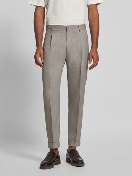 Strellson Regular Fit Anzughose mit Woll-Anteil Modell 'LUIS' Beige 4