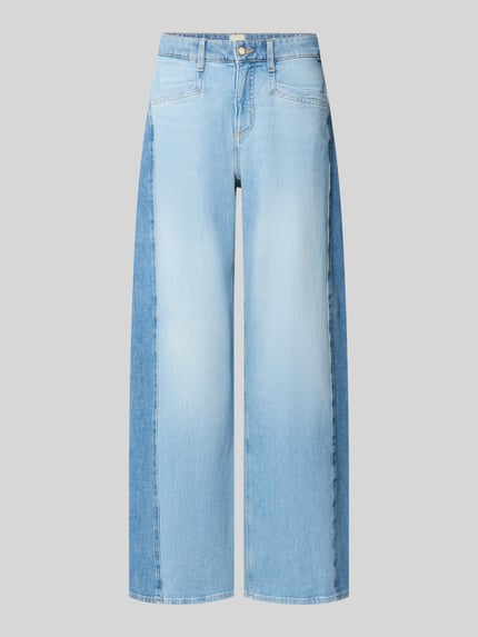 Produktfoto, jasnoniebieska Wide Fit Jeans Modell 'Morgan' od Brax, bawełna z elastanem, szerokie nogawki, kieszenie, Szerokość w rozmiarze 36: 40 cm, długość nogawki od wewnątrz w rozmiarze 36: 81 cm