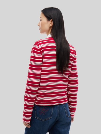 Tommy Hilfiger Regular Fit Strickjacke aus Baumwoll-Mix  Rot 5