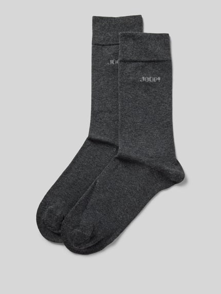 JOOP! COLLECTION Socken mit Label-Print Anthrazit Melange 1