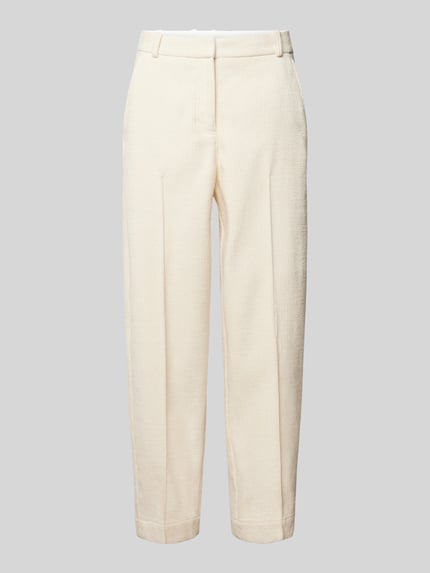 BOSS Straight Leg Stoffhose mit Baumwoll-Anteil Offwhite 2