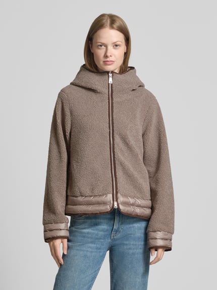 FUCHS SCHMITT Teddyjacke mit Kapuze Taupe 4