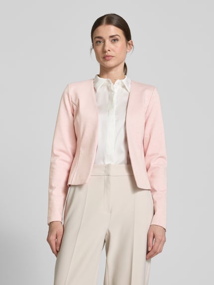 ICHI Regular fit blazer met opengewerkte voorkant, model 'KATE' Rosé - 4