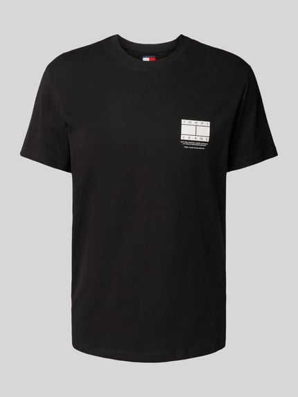 Tommy Jeans T-Shirt mit Label-Print Black 2