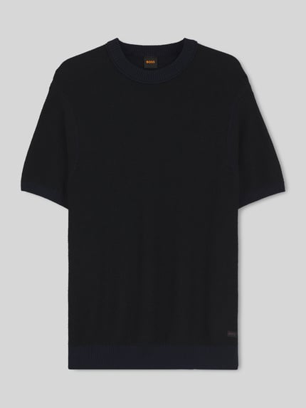 BOSS Orange Regular Fit Pullover aus Baumwoll-Mix Modell 'KANTONIO' Marine 2
