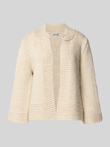 MORE & MORE Loose Fit Cardigan mit Woll-Anteil Kitt 2