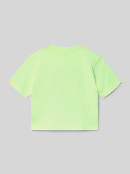 Productfoto, T-shirt met motiefprint en ronde hals van BILLIEBLUSH, puur katoen, regular fit, ruglengte maat 116: 45 cm, lichtgroen