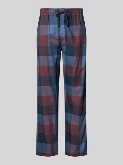 SCHIESSER Loose Fit Pyjama-Hose mit elastischem Bund Dunkelbraun 1