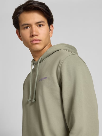 Tommy Jeans Relaxed Fit Hoodie aus reiner Baumwolle Oliv 3