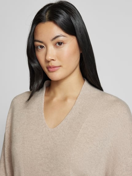 Marc Cain Strickpullover aus reinem Kaschmir Kitt 3